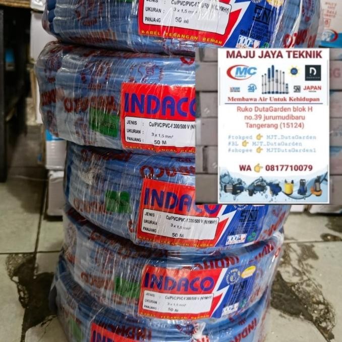 Kabel Khusus Pompa Satelit Kabel Biru Gepeng 3x1.5 mm