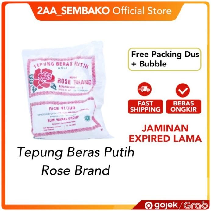 

Terlaris Tepung Beras Rosebrand 500Gr @1Pcs