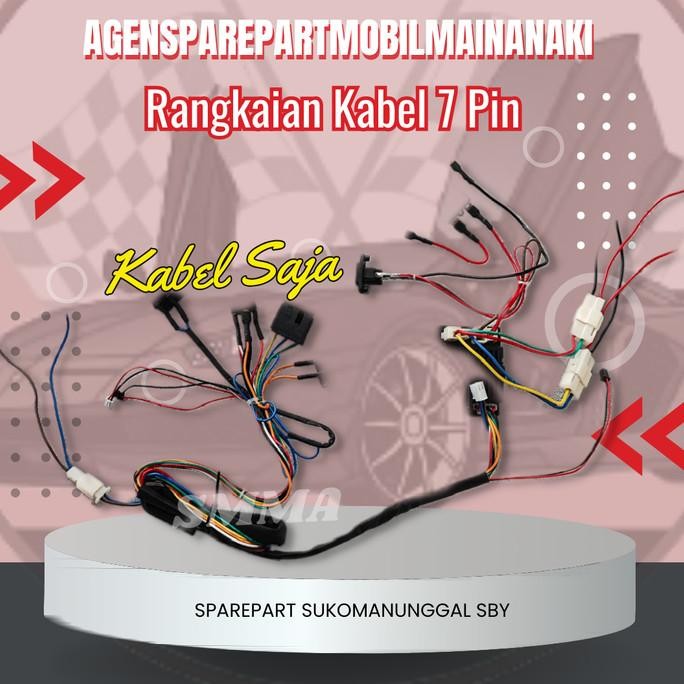 Murah 1 Set Rangkaian Kabel Mesin Mobil Mainan Aki Bluetooth