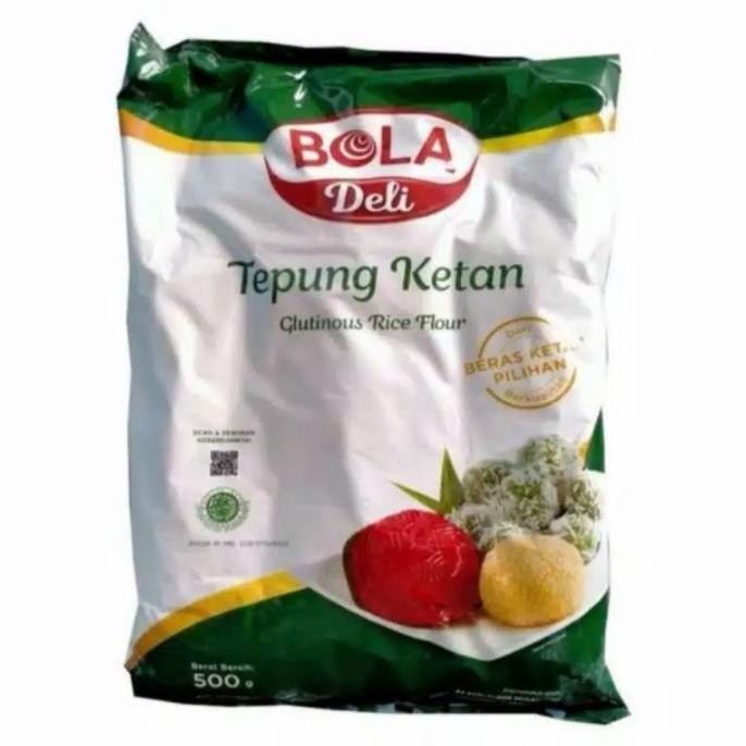 

Terlaris Tepung Beras Ketan Bola Deli Kemasan 500Gram