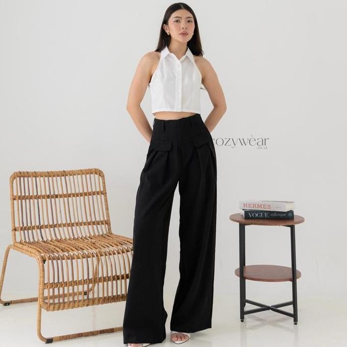 [COZY.WEAR] Etta Pants (124) | Celana Kulot Highwaist HW pants Celana kain wanita Celana kantor offi