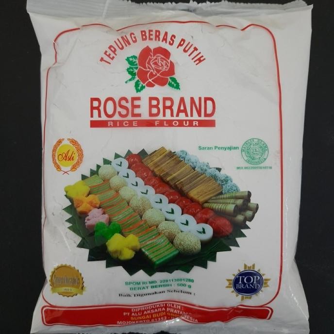 

Terlaris Tepung Beras Rose Brand 500Gr Putih