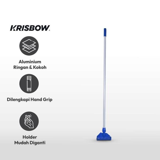 Krisbow Handle Plastic Mop Gagang Pel Aluminium