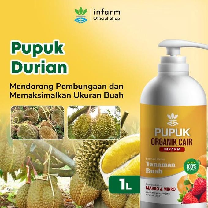 

Terlaris Pupuk Durian Pupuk Organik Cair Tanaman Buah / Bunga 1L Poc Kompos