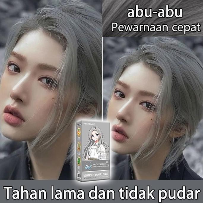 Barang terlarisFEKAGNAS cat rambut ash grey*200ml Tanaman murni,Ciptakan gaya rambut modis dengan mu