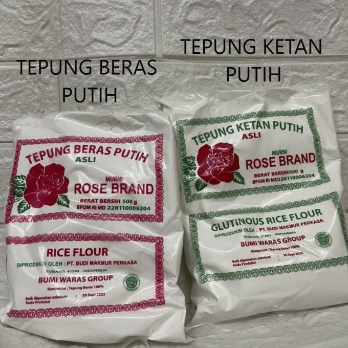 

Terlaris Tepung Beras & Tepung Ketan Rose Brand 500Gr Rice Flour