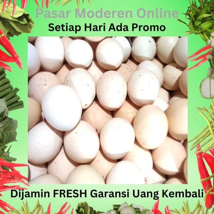 

Terlaris Telor Ayam Kampung/Pedagang Sayur/Pasar Moderen Online-Per Biji