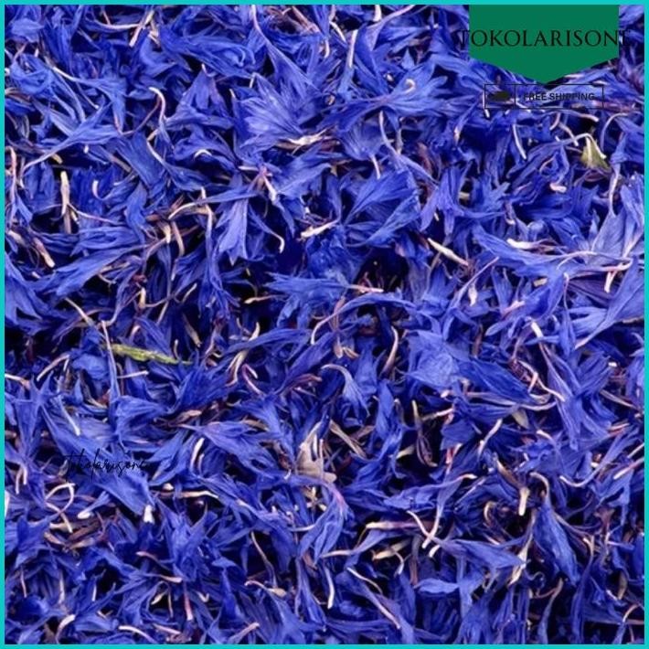 

BLUE CORNFLOWER PETAL TEA / DRIED PURE CORN FLOWER BLUE TISANE 50 GRAM