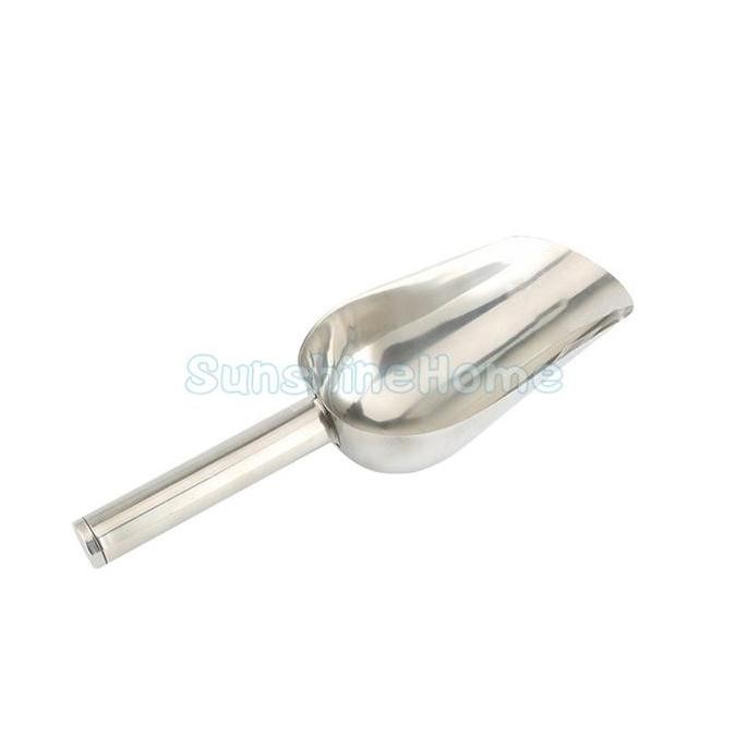 

Terlaris Sendok Es Batu Stainless / Sekop Stainless / Serokan Tepung / Sendok Biji Kopi / Sekop Beras / Sekop Es