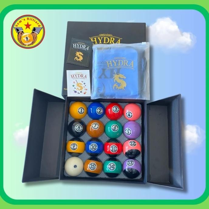 Hydra Ball Billiard Black - Bola Billiard - Bola Bilyar