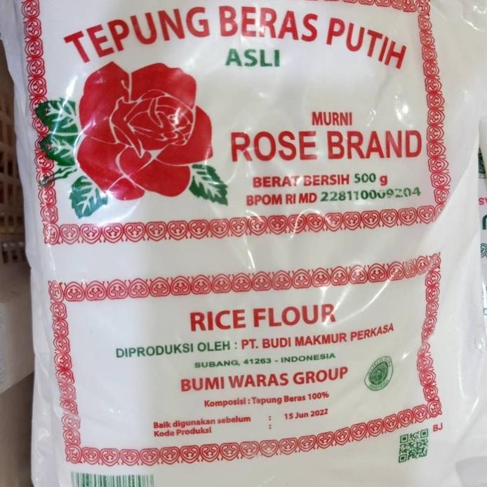 

Terlaris Tepung Beras Putih Asli (500G) Tepung Beras Rose Brand / Rice Flour
