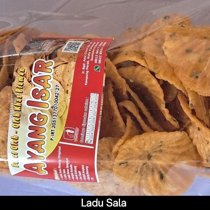 

Terlaris Ladu Sala , Terbuat Dari Bahan Tepung Beras, Ikan, Kunyit, Bawang Putih, Telur