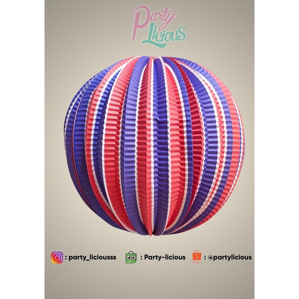 {{{{}}] Lampion Kertas Gantung Bulat 25cm