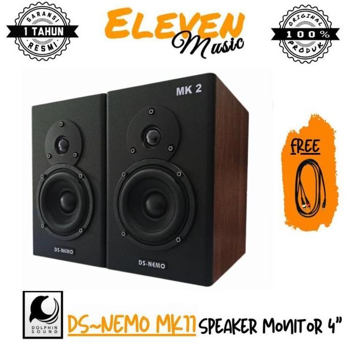 Asli Speaker Flat Monitor Dolphin Sound DS-NEMO Speaker Monitor 4 inch