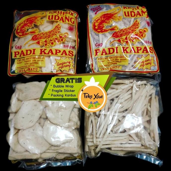 

Terlaris Kerupuk Udang Padi Kapas 250Gr Indramayu Cirebon Krupuk Prawn Crackers