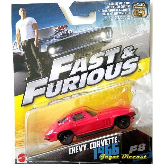 Mattel Fast & Furious 8 Chevy Corvette 1966 30 32 Skala 55