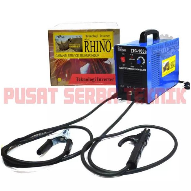 Mesin Las Rhino / Inverter Rhino Tig 160 Trafo Las Argon Tig160E 160 E New Stok