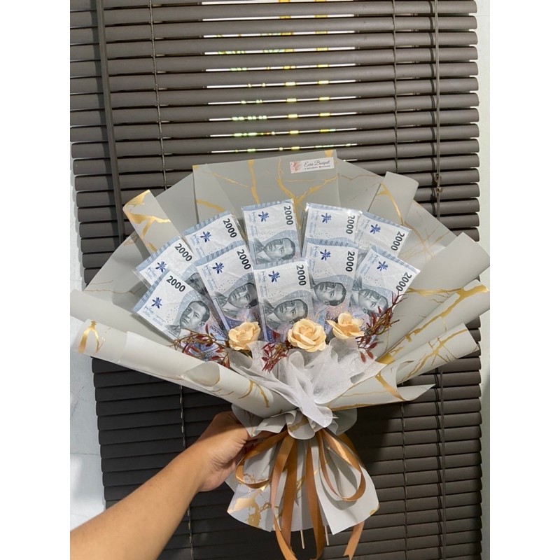 

Buket uang kosongan 10 slot plastik OPP