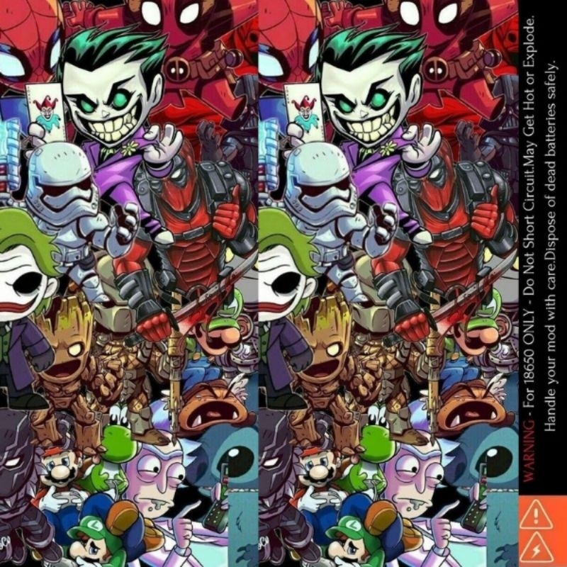 

Get2pcs Jaka Stiker Wrap Baterai 18650 Cartoon V2 Untuk Melindungxi Dan Mempercantik Battery 15 Garskin Casing Motif Bisa Custom Bayar Ditempat