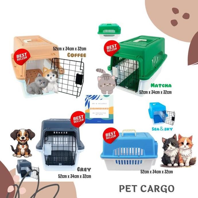 TERMURAH - PET CARGO PET CARRIER KANDANG HEWAN PET CARGO KUCING PET CARGO ANJING KANDANG KUCING KAND