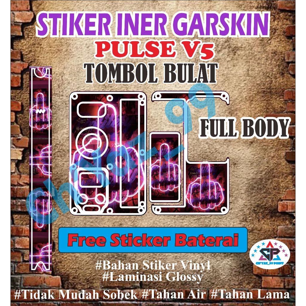 

Get2pcs Glossy Pelindung V5 Bulat 14 Garskin Casing Motif Dan Bisa Custom Bayar Ditempat