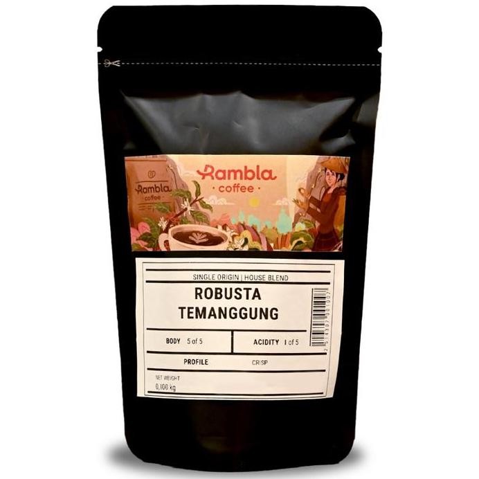 

ready stock Rambla Coffee - Kopi Robusta Temanggung 100 Gr kopi mura Bubuk Espresso Natural