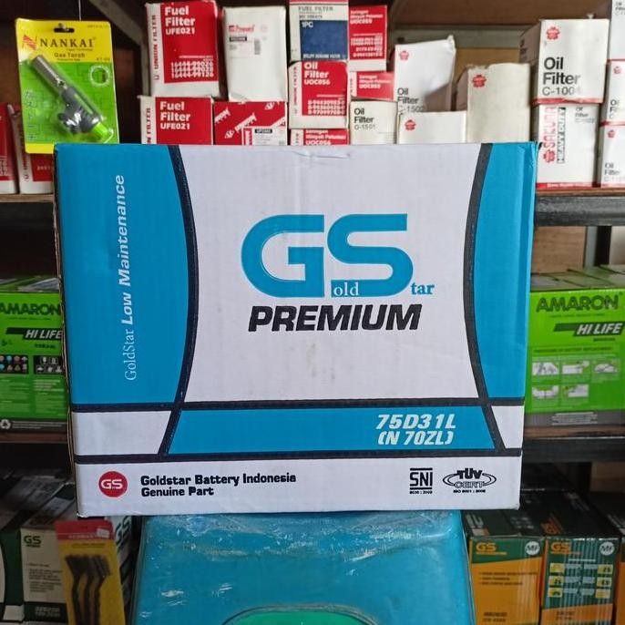 NEW Aki Innova Diesel/ Aki Genset/ GS Premium N70ZL Goldstar / Aki Pajero
