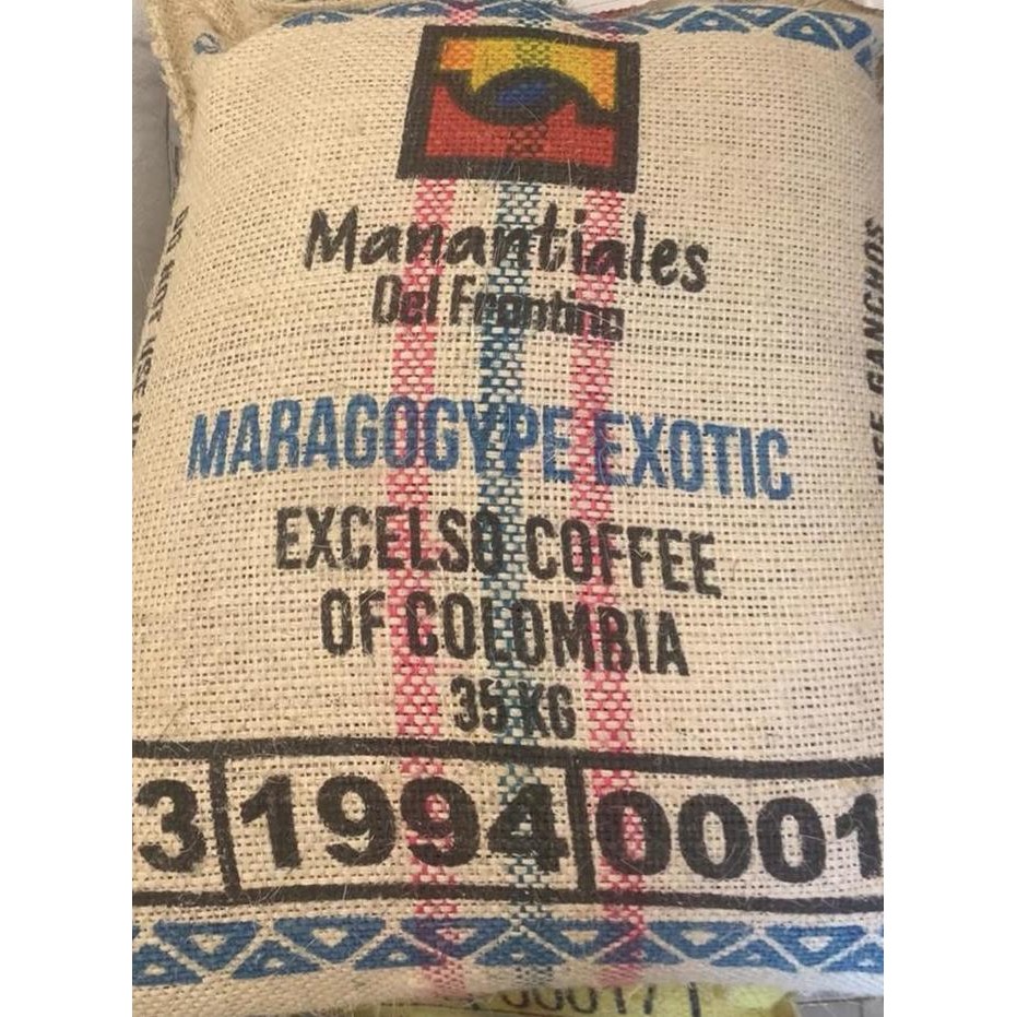 

ready stock Colombia Exotic Maragogype Ext Ferment Washed Manantiales Green Bean