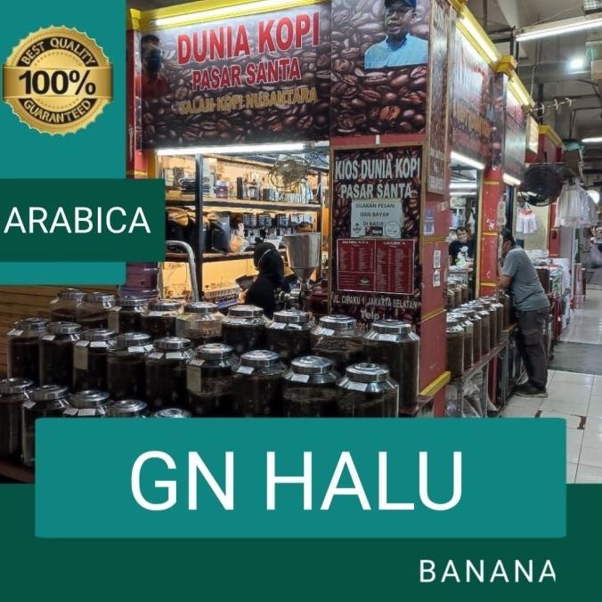

ready stock Kopi Arabika Gn Halu Banana 250 gram