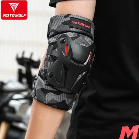 Deker Tangan Elbow Pad Deker Lutut Motowolf Pelindung Tangan Motor