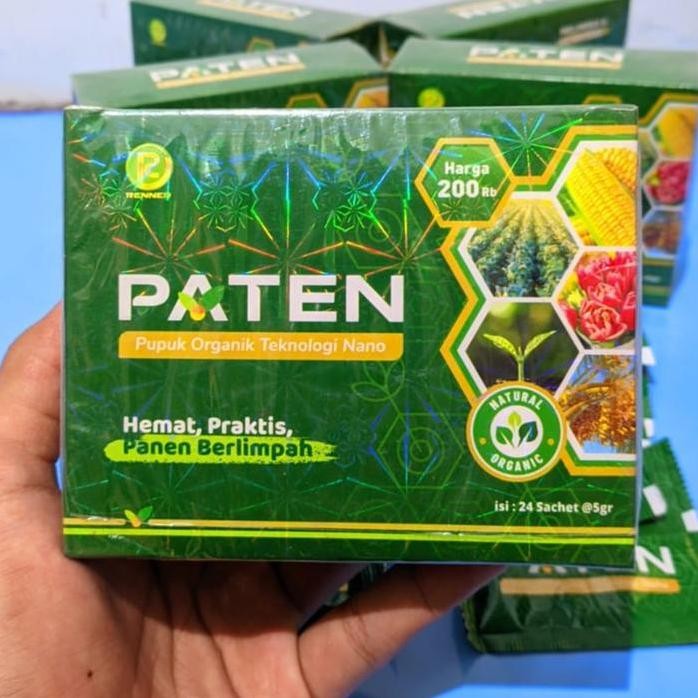 

Terlaris Pupuk Organik Teknologi Nano Paten Hijau 1 Box Isi 24 Sachet @5Gr Asli Tanaman Bunga Pupuk Organik Cair