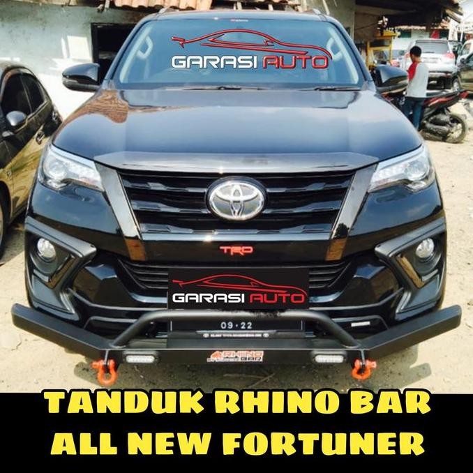 New Tanduk Depan Fortuner All New VRZ Bumper Guard Towing Bar Rhino Besi