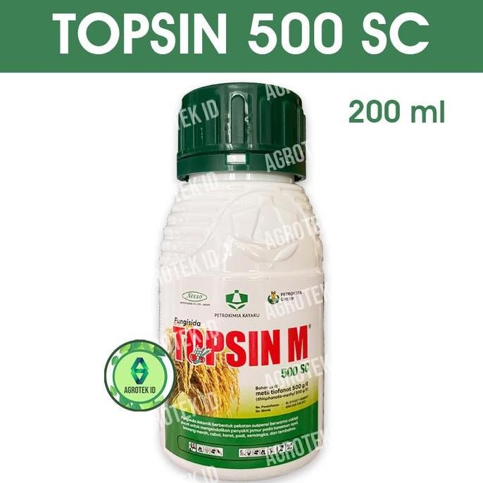 

Terlaris Topsin 500 Ec 200 Ml Fungisida Blas Padi Bercak Daun Antraknosa