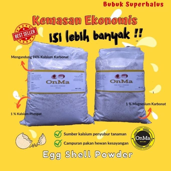 

Terlaris Tepung Cangkang Telur Egg Shell Powder Bubuk Pupuk Organik Tanaman Hew