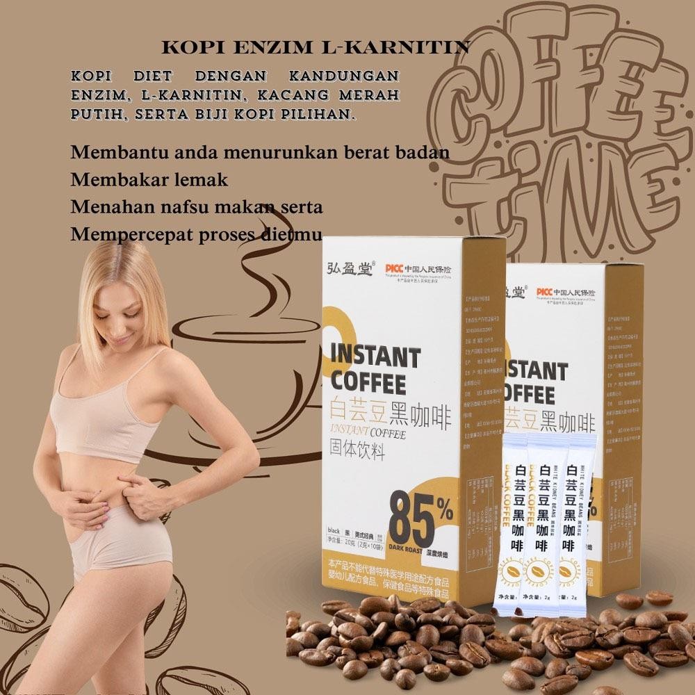 

2G X 10Pcs 1 Kotak Coffee Instant Coffee 100% Original Kopi Sachet Kopi Hitam Kopi Kopi Hitam L-Karnitin Kopi Diet Enzim Pelangsing Tubuh Penghancur Lemak