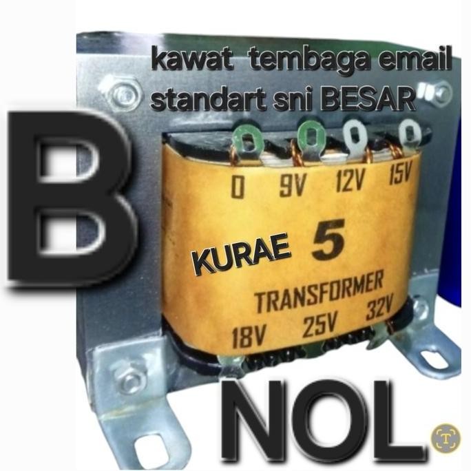 Baru NOL 5 B travo trafo 5a 5 a ampere besar murni kurae nol tojil4 Segera Dapatkan