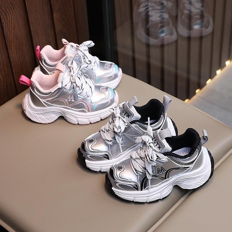 ''Terlaris" Babyfit Sepatu Silvers [Size 21-30] Sepatu Sneakers Casual Anak Cewek Cowok Import Mm-06
