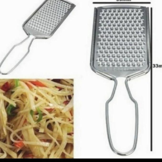 :::::::] Parutan Stainless Awet Kuat Tebal Serbaguna | Parutan Keju Chesse Grater | Parutan Kentang 