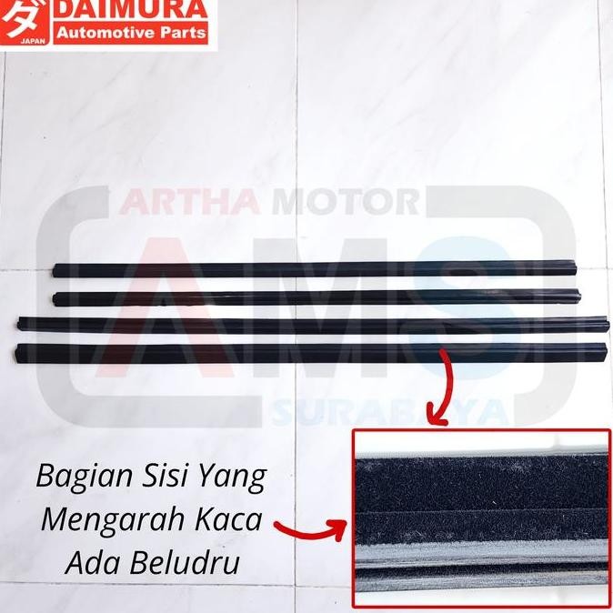 KARET LIST LIS PELIPIT KACA PINTU SAMPING MOBIL PICKUP BOX TRUCK KARET WEATHER STRIP PELIPIT KACA PI