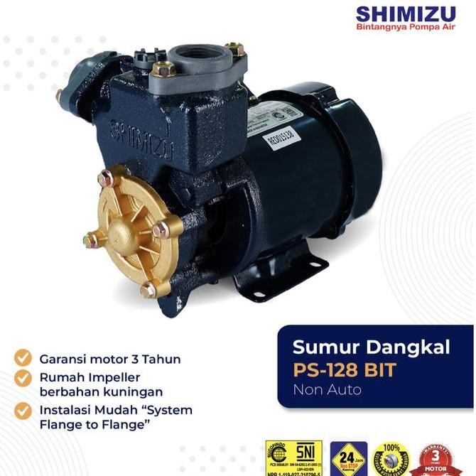 Pompa Sumur Dangkal Shimizu PS 128 BIT // Pompa Air Shimizu PS 128 BIT // JUAL POMPA SHIMIZU SURABAY