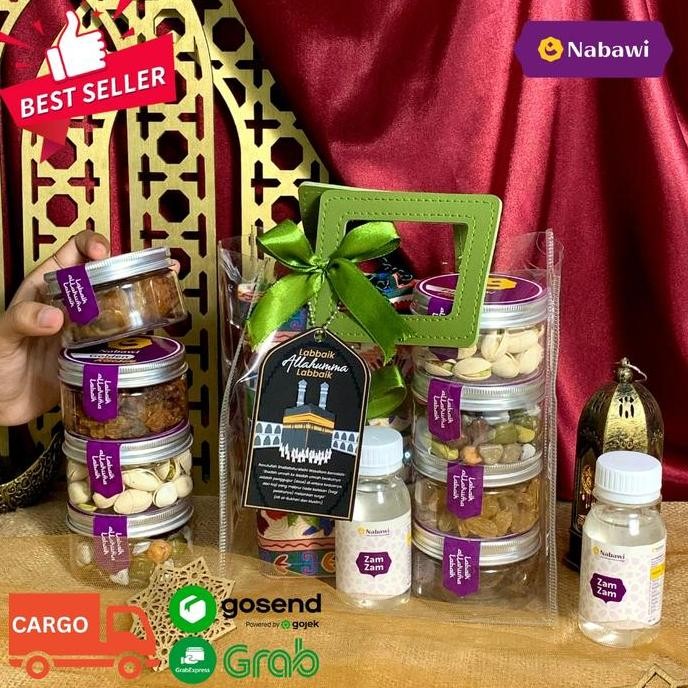 

best produk] Hampers Al Khansa Paket Oleh Oleh Makanan Khas Arab Kemasan Wadah Tas Mika Souvenir Haji dan Umroh Premium