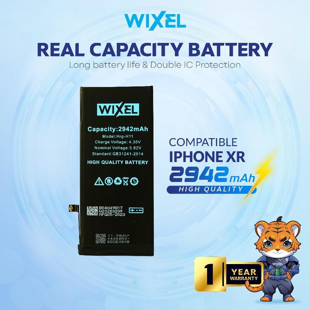 NAMPOL WIXEL Baterai Iphone XR Double Power Real Capacity Original Batre Batrai Battery Ip Ori HP Ha