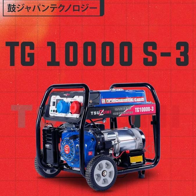Genset 10 Kva 3 Phase Tsuzumi Tg 10000S-3 , 100% Tembaga Avr