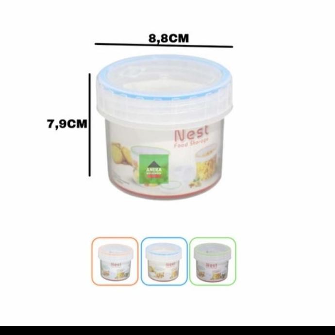 {{{{{{] Toples Kecil Shinpo Nest Kapasitas 295ML Toples Jar Plastik Kedap Tebal Tempat Penyimpanan M