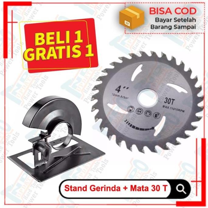 Dudukan Gerinda Holder Potong Kayu Mata Gergaji Bulat Serkel 30T BARU
