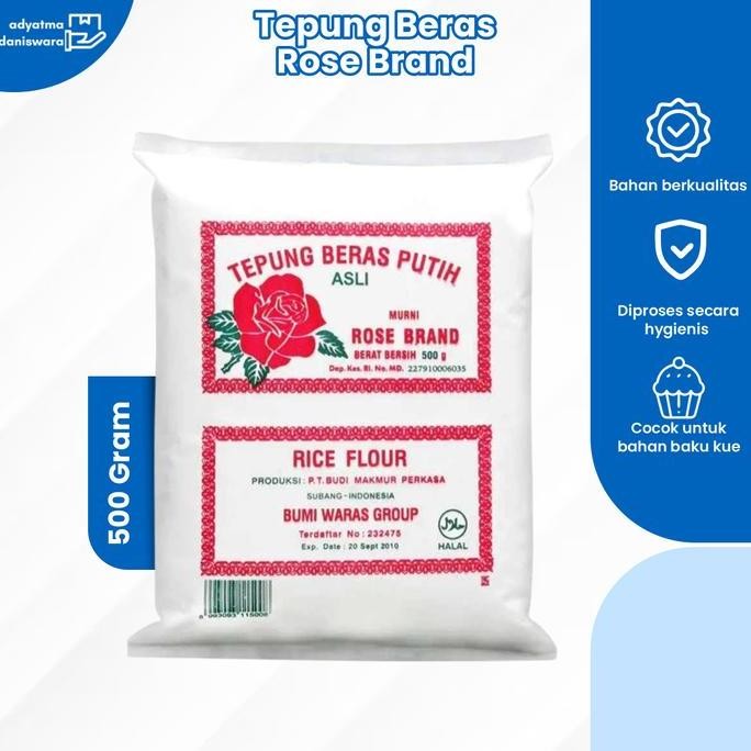 

Terlaris Rose Brand Tepung Beras Putih Rice Flour Original Ukuran 500 Gram