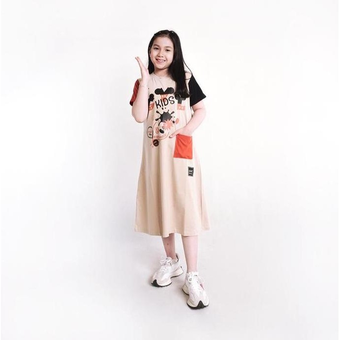NEW Gyl Kids Baju anak perempuan cewek Tunik drees daster keren katun combed 20s kekinian lucu Home 
