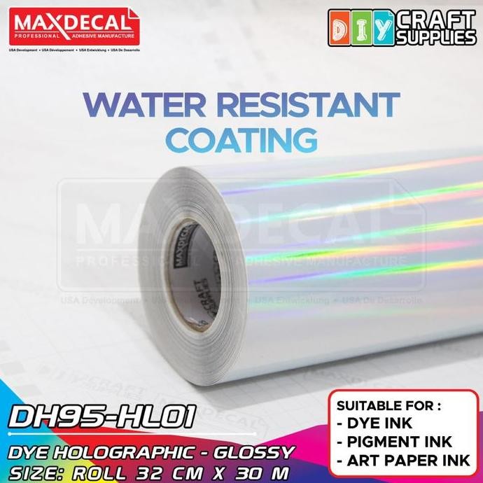 

TERBARU - Stiker Vinyl Hologram PET Inkjet Coating A3 Roll 32cm x 30m DH95