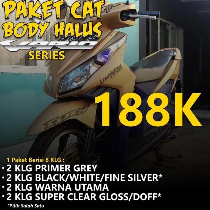 Paket Cat Body Halus Motor Vario / Sapporo Spray