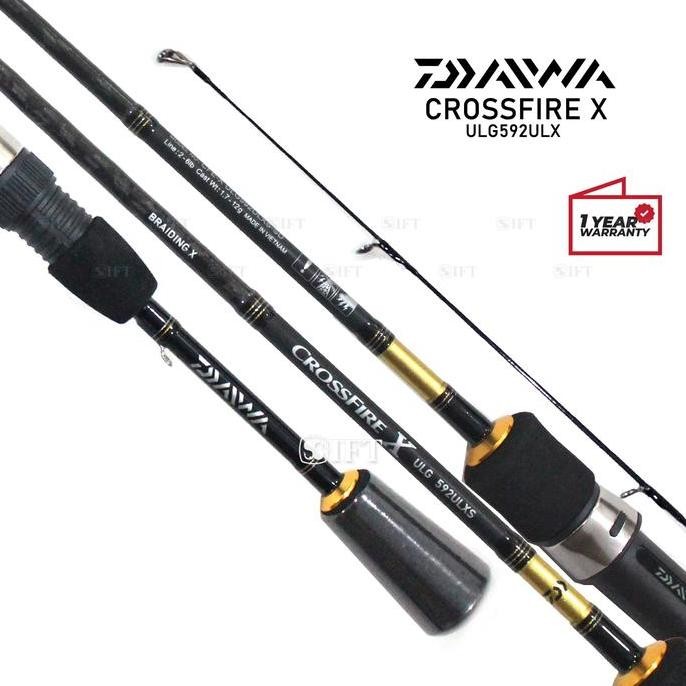 Grosir Joran Ul Daiwa Crossfire X Ulg | Solid Carbon Tip | Ultralight Casting